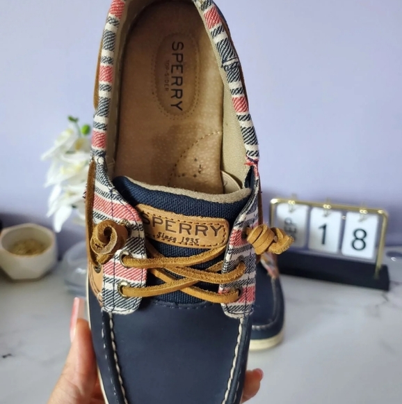 Sperry Boat Ivyfish Stripe Navy Size 8.5 - Picture 10 of 12